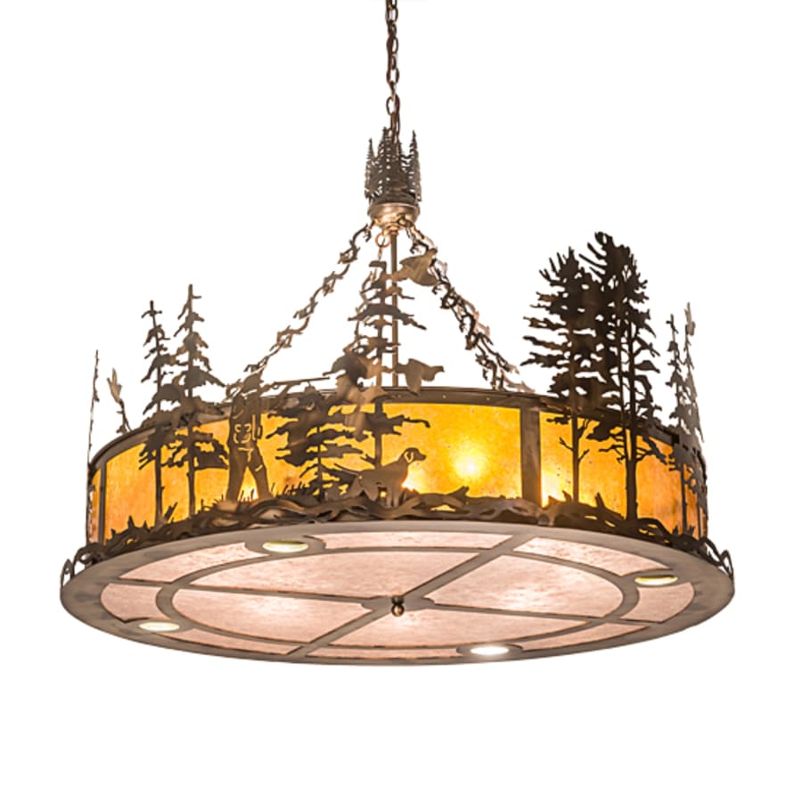 Meyda Tiffany 8 Light 50" Wide Abstract Pendant