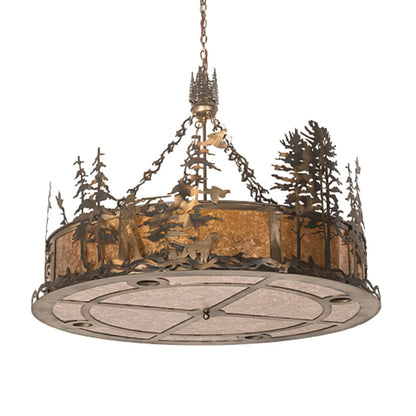 Meyda Tiffany 8 Light 50" Wide Abstract Pendant
