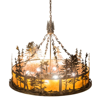 Meyda Tiffany 8 Light 50" Wide Abstract Pendant