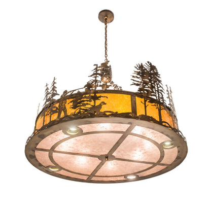 Meyda Tiffany 8 Light 50" Wide Abstract Pendant