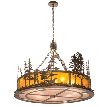 Meyda Tiffany 8 Light 50" Wide Abstract Pendant
