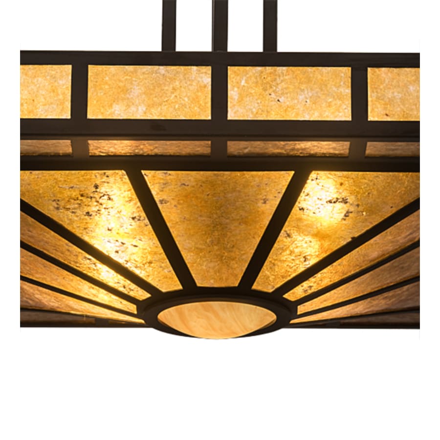 Meyda Tiffany Mission Prime 4 Light 31" Wide Semi-Flush Square Ceiling Fixture