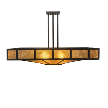 Meyda Tiffany Mission Prime 4 Light 43" Wide Semi-Flush Square Ceiling Fixture