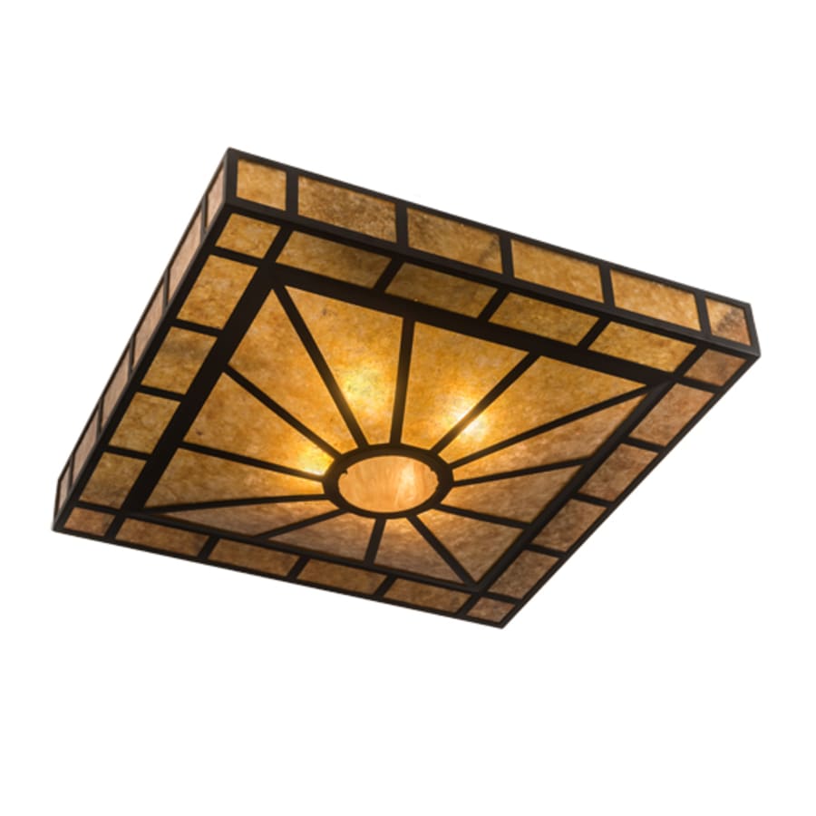 Meyda Tiffany Mission Prime 4 Light 43" Wide Semi-Flush Square Ceiling Fixture