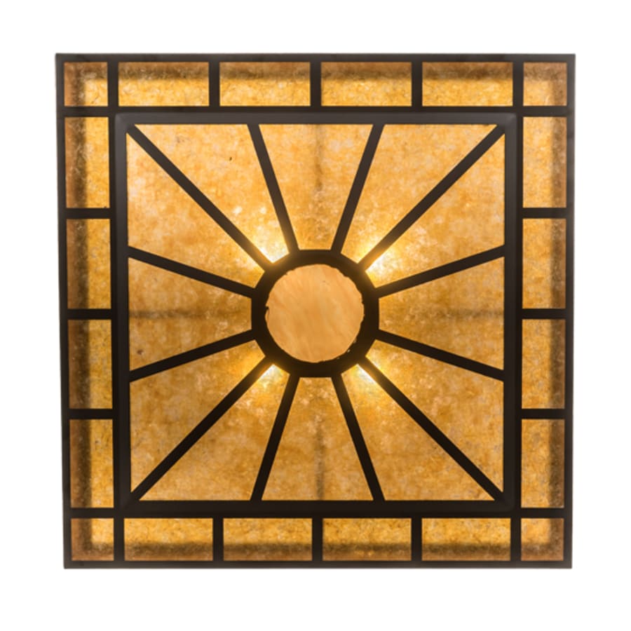Meyda Tiffany Mission Prime 4 Light 43" Wide Semi-Flush Square Ceiling Fixture
