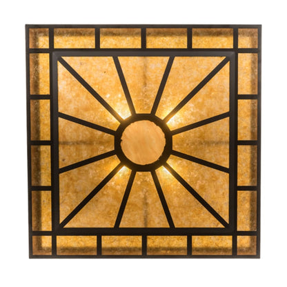 Meyda Tiffany Mission Prime 4 Light 43" Wide Semi-Flush Square Ceiling Fixture