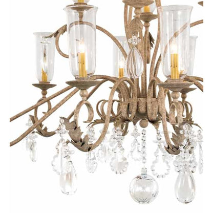 Meyda Tiffany Long Windsor 14 Light 38" Wide Crystal Chandelier