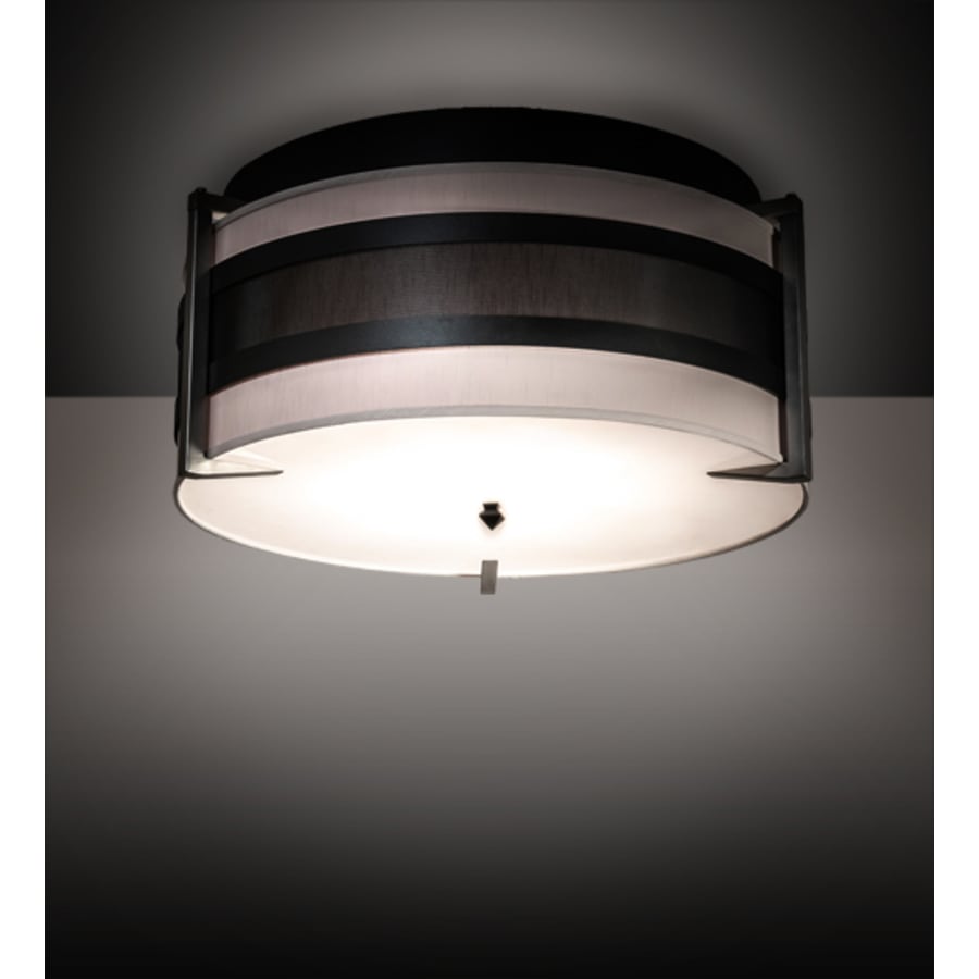 Meyda Tiffany Nathan 6 Light 36" Wide Semi-Flush Drum Ceiling Fixture