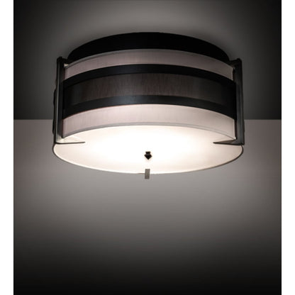 Meyda Tiffany Nathan 6 Light 36" Wide Semi-Flush Drum Ceiling Fixture