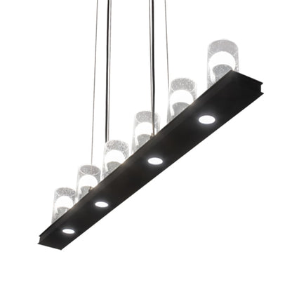 Meyda Tiffany 6 Light 44" Wide Pillar Candle Linear Pendant