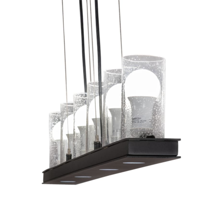 Meyda Tiffany 6 Light 44" Wide Pillar Candle Linear Pendant