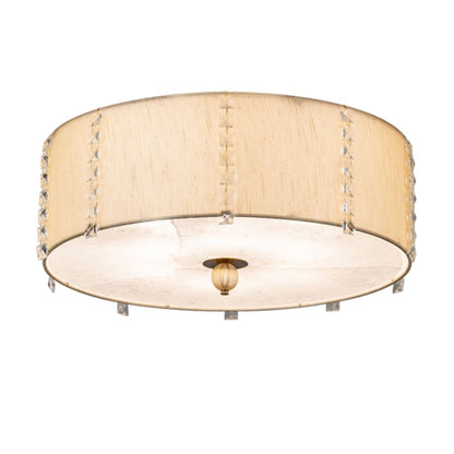 Meyda Tiffany Cilindro Lujoso 6 Light 25" Wide Semi-Flush Drum Ceiling Fixture