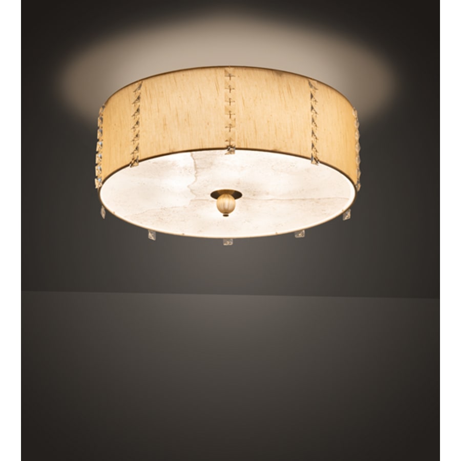 Meyda Tiffany Cilindro Lujoso 6 Light 25" Wide Semi-Flush Drum Ceiling Fixture