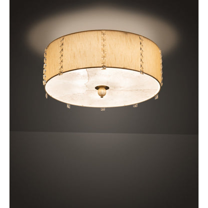 Meyda Tiffany Cilindro Lujoso 6 Light 25" Wide Semi-Flush Drum Ceiling Fixture