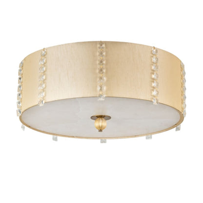 Meyda Tiffany Cilindro Lujoso 6 Light 25" Wide Semi-Flush Drum Ceiling Fixture