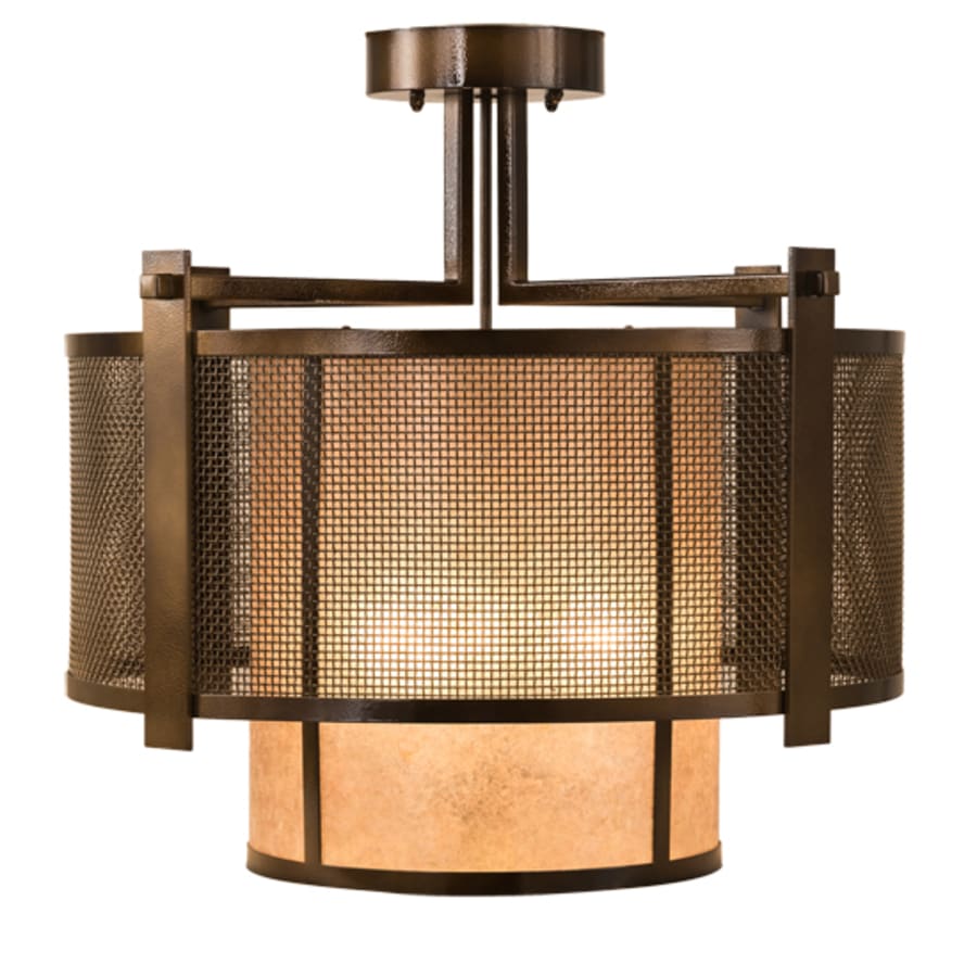 Meyda Tiffany Cilindro 3 Light 30" Wide Semi-Flush Ceiling Fixture