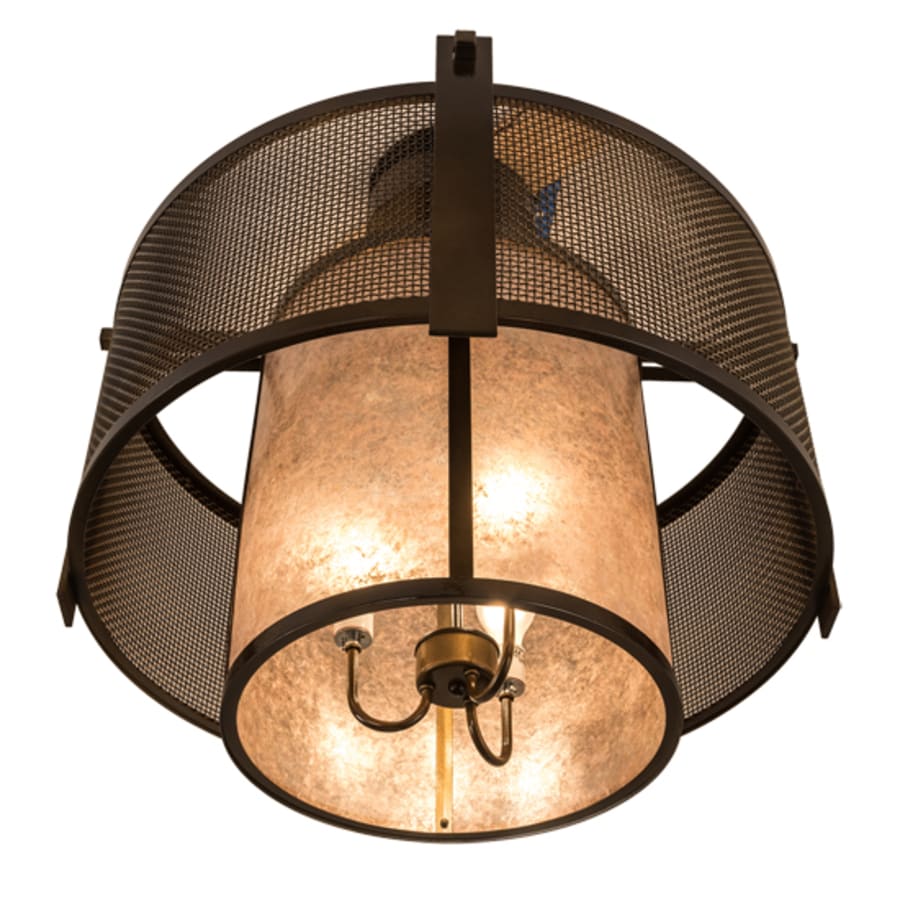 Meyda Tiffany Cilindro 3 Light 30" Wide Semi-Flush Ceiling Fixture