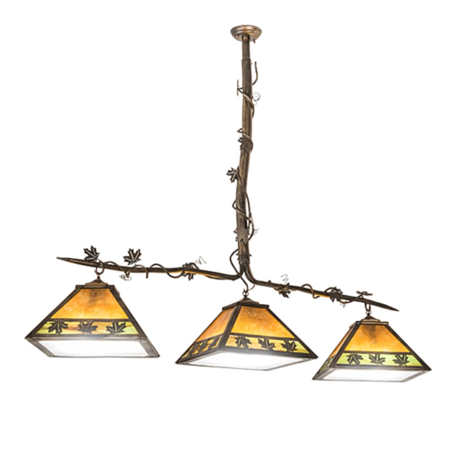 Meyda Tiffany 3 Light 66" Wide Linear Pendant