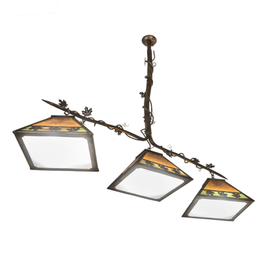 Meyda Tiffany 3 Light 66" Wide Linear Pendant