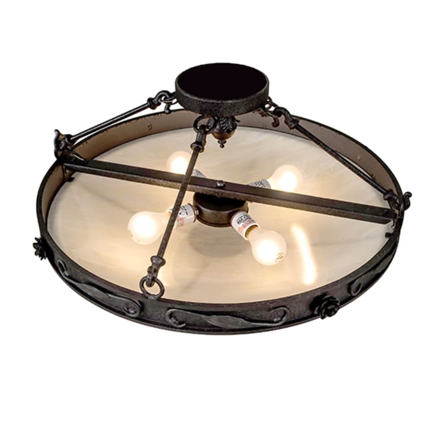 Meyda Tiffany Arabesque 4 Light 26" Wide Semi-Flush Bowl Ceiling Fixture