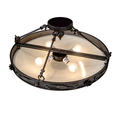 Meyda Tiffany Arabesque 4 Light 26" Wide Semi-Flush Bowl Ceiling Fixture
