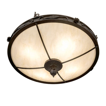Meyda Tiffany Arabesque 4 Light 26" Wide Semi-Flush Bowl Ceiling Fixture