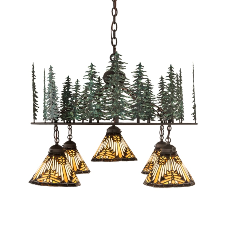 Meyda Tiffany Nuevo Mission 5 Light 34" Wide Chandelier