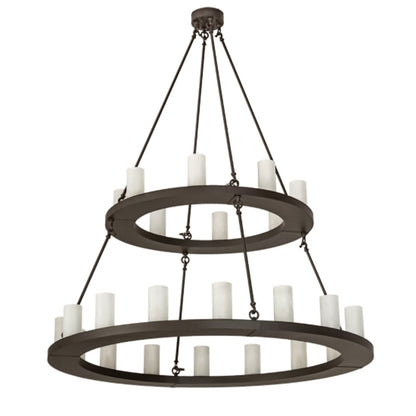 Meyda Tiffany Loxley 24 Light 54" Wide Ring Chandelier
