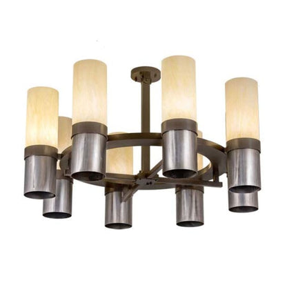 Meyda Tiffany Farmington 8 Light 48" Wide Semi-flush Ceiling Fixture
