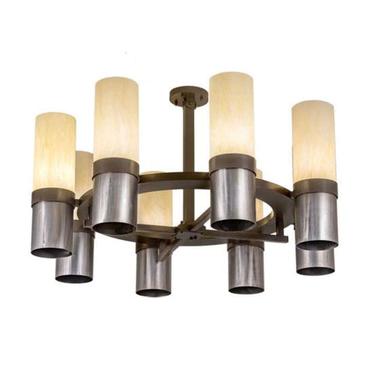 Meyda Tiffany Farmington 8 Light 48" Wide Semi-flush Ceiling Fixture
