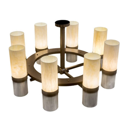 Meyda Tiffany Farmington 8 Light 48" Wide Semi-flush Ceiling Fixture