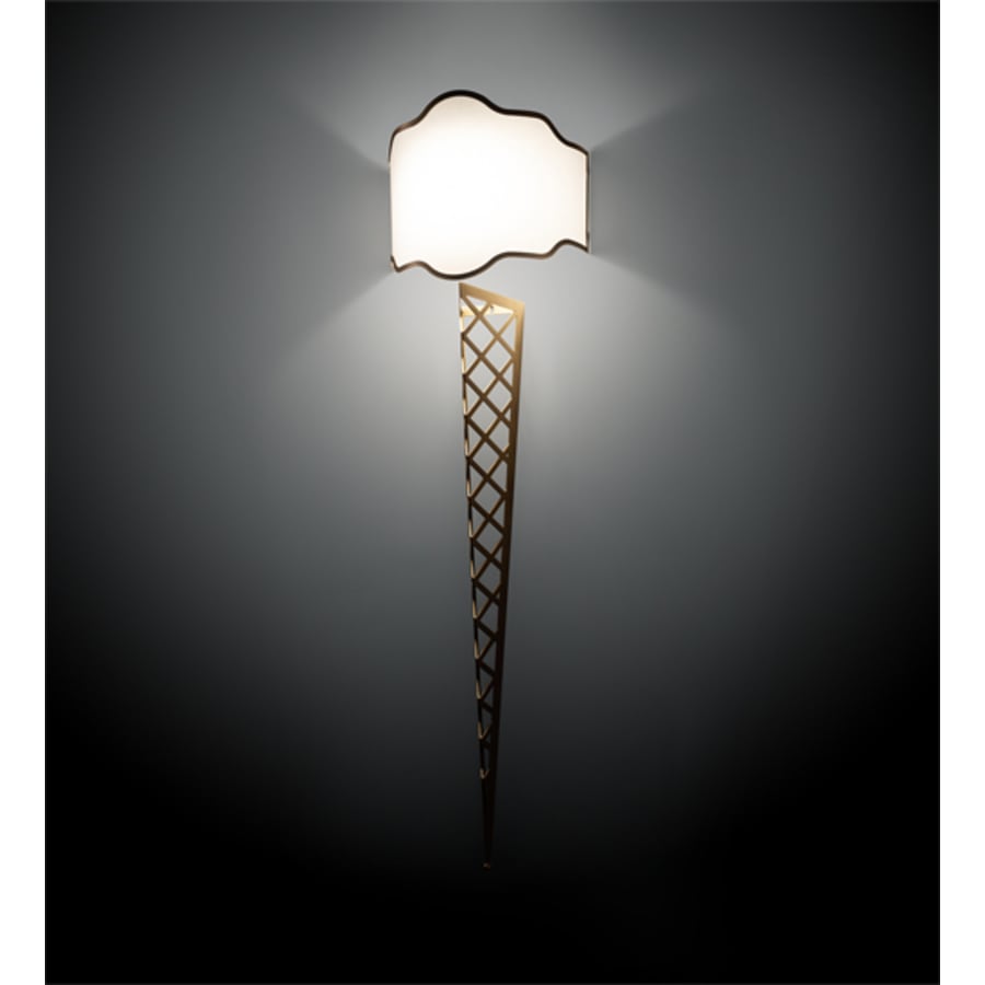 Meyda Tiffany Custard and Cone 62" Tall Wall Sconce