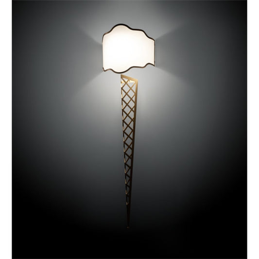 Meyda Tiffany Custard and Cone 62" Tall Wall Sconce