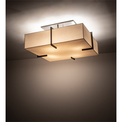 Meyda Tiffany Martis 8 Light 56" Wide Semi-Flush Square Ceiling Fixture