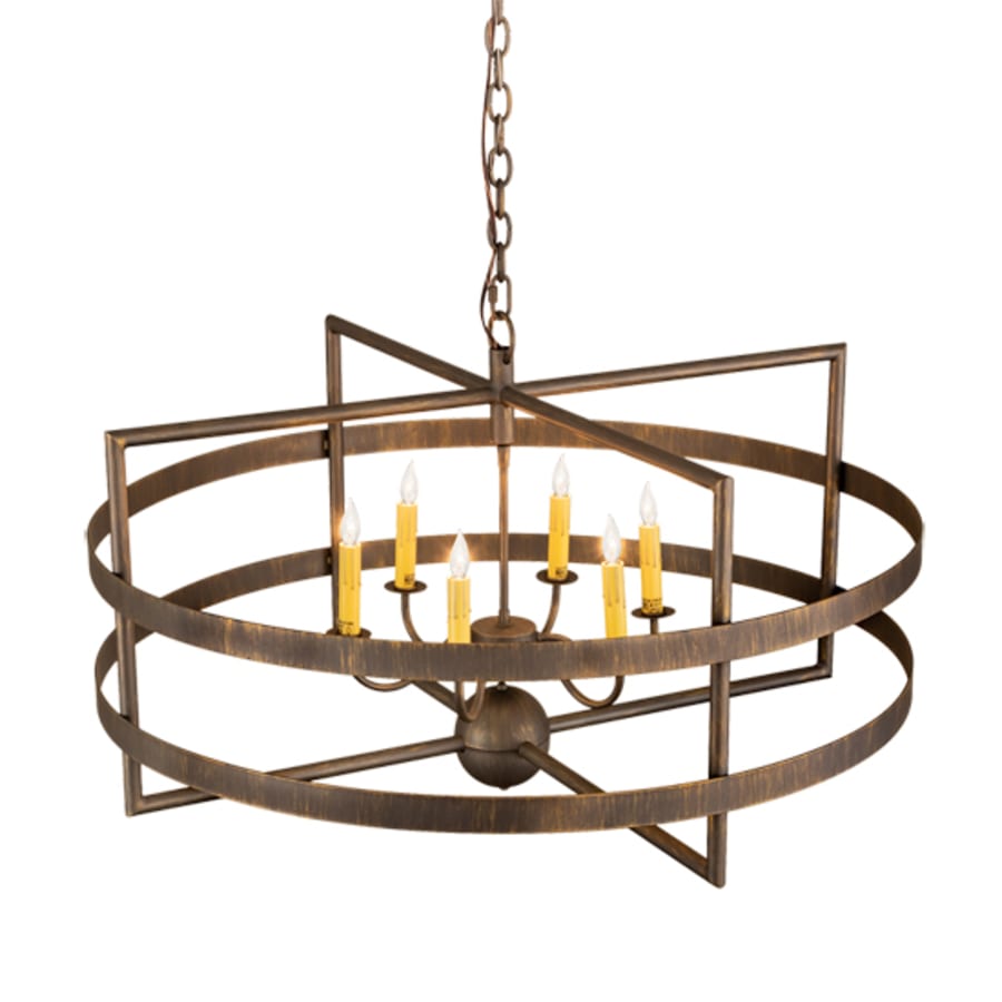 Meyda Tiffany Aldari 6 Light 36" Wide Taper Candle Style Chandelier