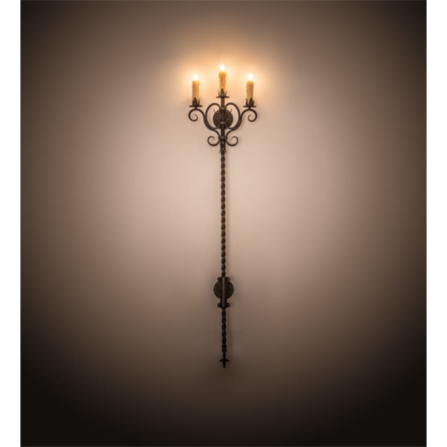 Meyda Tiffany Palmira 3 Light 70" Tall Wall Sconce