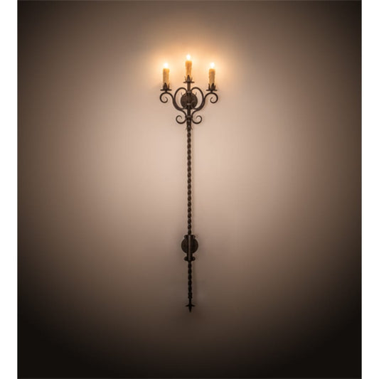 Meyda Tiffany Palmira 3 Light 70" Tall Wall Sconce