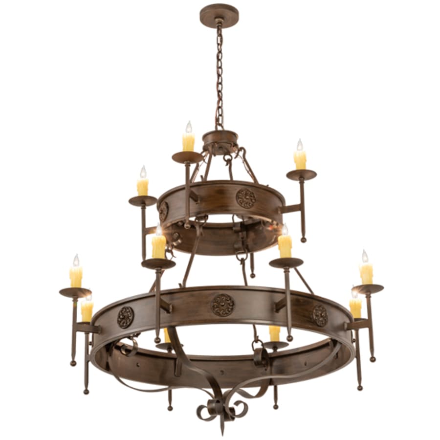 Meyda Tiffany Lorenzo 12 Light 48" Wide Taper Candle Style Chandelier
