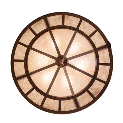 Meyda Tiffany Boulders 6 Light 32" Wide Semi-Flush Ceiling Fixture