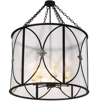 Meyda Tiffany 8 Light 37" Wide Taper Candle Pendant
