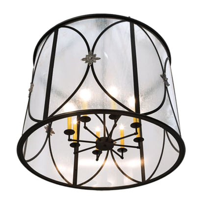 Meyda Tiffany 8 Light 37" Wide Taper Candle Pendant