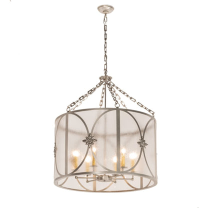 Meyda Tiffany 6 Light 30" Wide Taper Candle Pendant