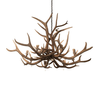 Meyda Tiffany Antlers 8 Light 66" Wide Antler Candle Style Chandelier