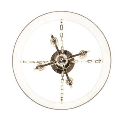 Meyda Tiffany Cilindro 4 Light 24" Wide Semi-Flush Drum Ceiling Fixture - Polished Nickel Finish