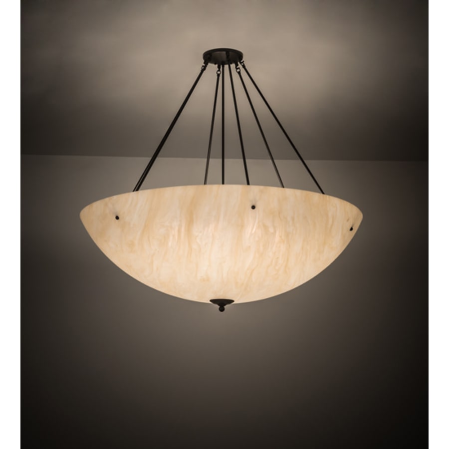 Meyda Tiffany Madison 8 Light 48" Wide Semi-Flush Bowl Ceiling Fixture - Timeless Bronze Finish