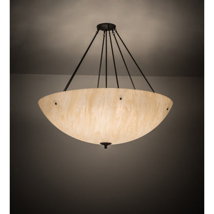 Meyda Tiffany Madison 8 Light 48" Wide Semi-Flush Bowl Ceiling Fixture - Timeless Bronze Finish