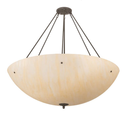 Meyda Tiffany Madison 8 Light 48" Wide Semi-Flush Bowl Ceiling Fixture - Timeless Bronze Finish