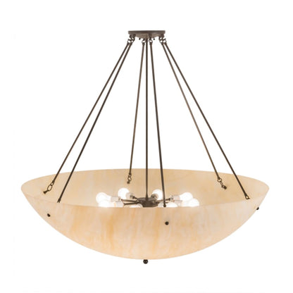 Meyda Tiffany Madison 8 Light 48" Wide Semi-Flush Bowl Ceiling Fixture - Timeless Bronze Finish