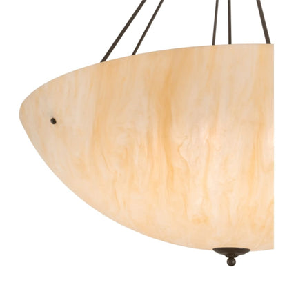 Meyda Tiffany Madison 8 Light 48" Wide Semi-Flush Bowl Ceiling Fixture - Timeless Bronze Finish