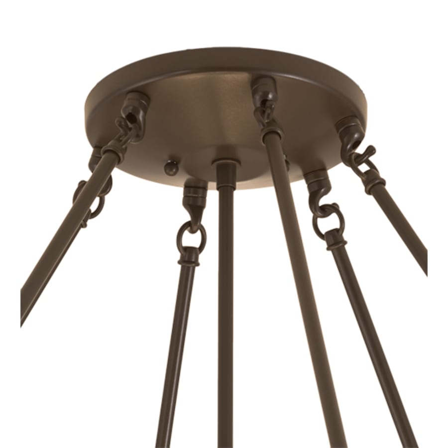 Meyda Tiffany Madison 8 Light 48" Wide Semi-Flush Bowl Ceiling Fixture - Timeless Bronze Finish
